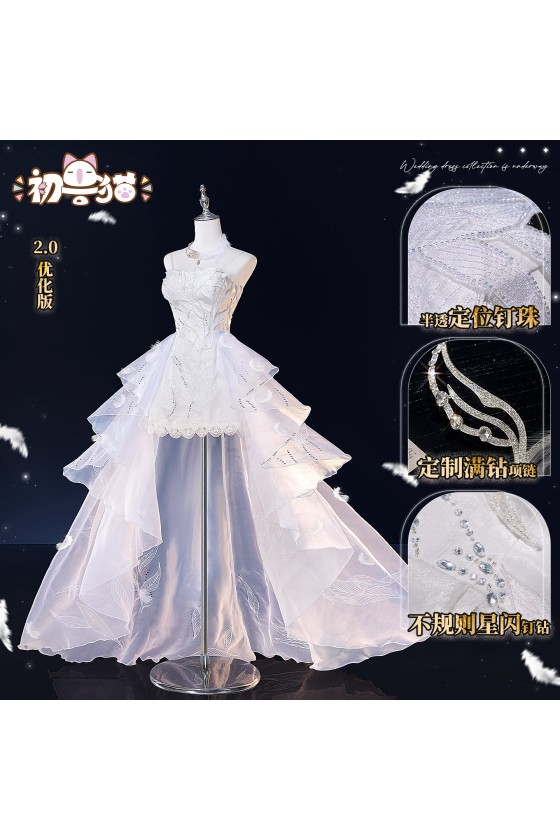 ChuShouMao Love and Deepspace Heroine Wedding Dress Cosplay Costume